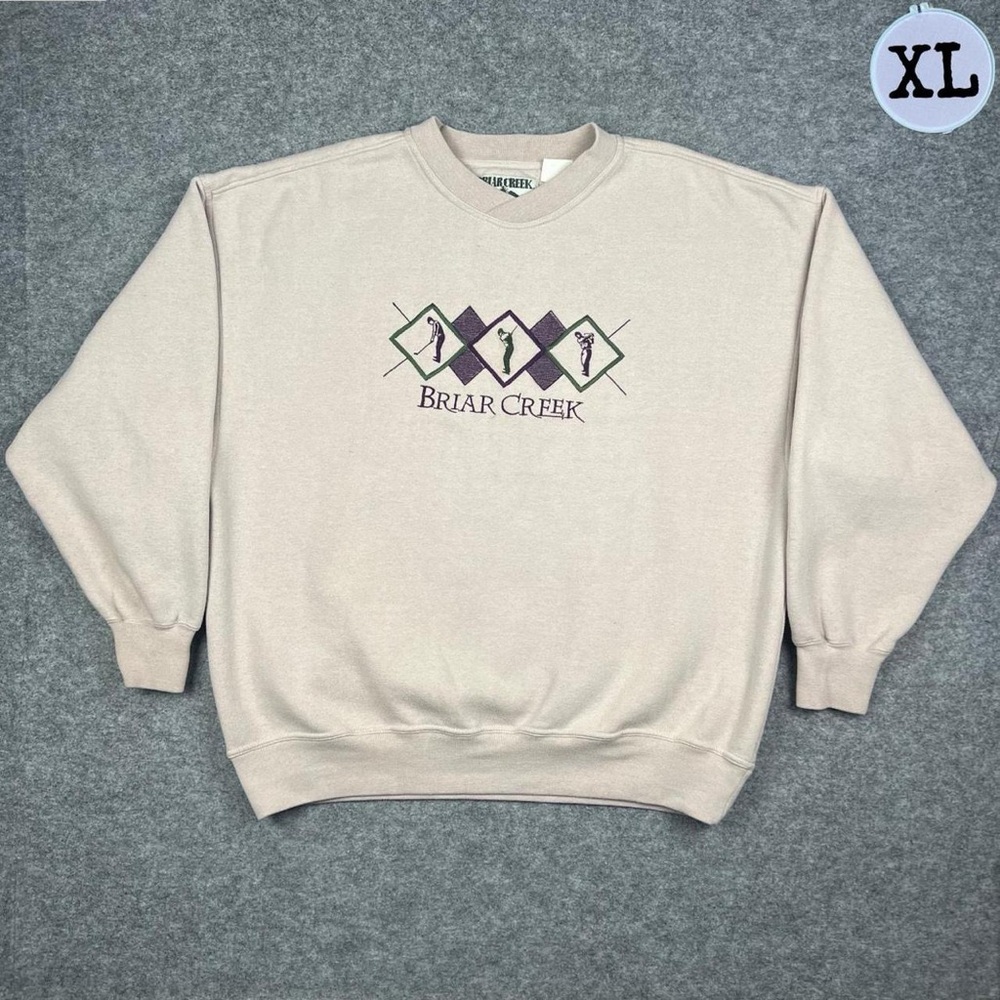 Vintage 90’s Briar Creek Embroidered Golf Crewneck Sweatshirt